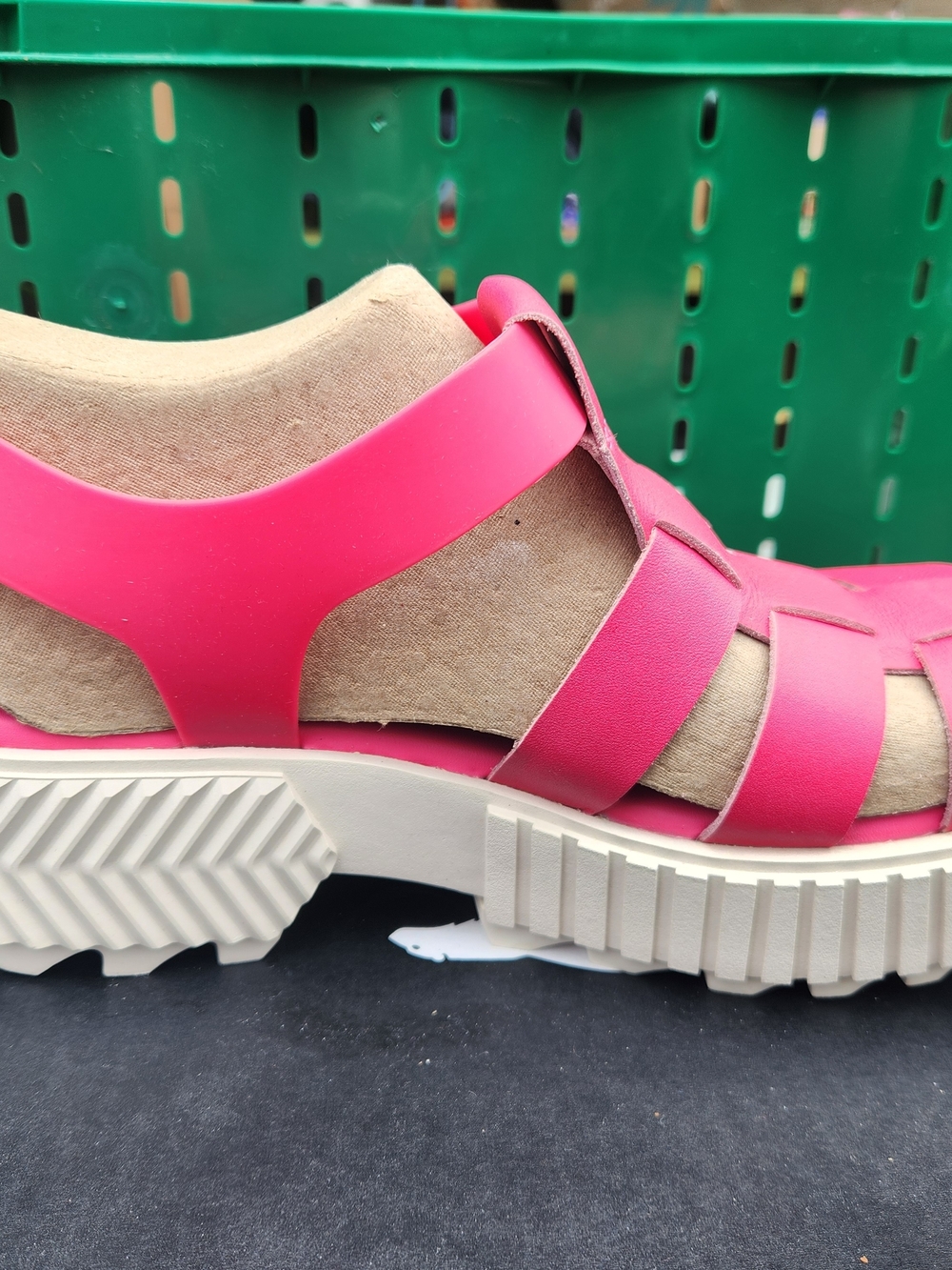 Sorel Fisherman Hot Pink  Sandal with Cream Sole